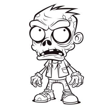 Cartoon zombie drawing png transparent images free download vector files