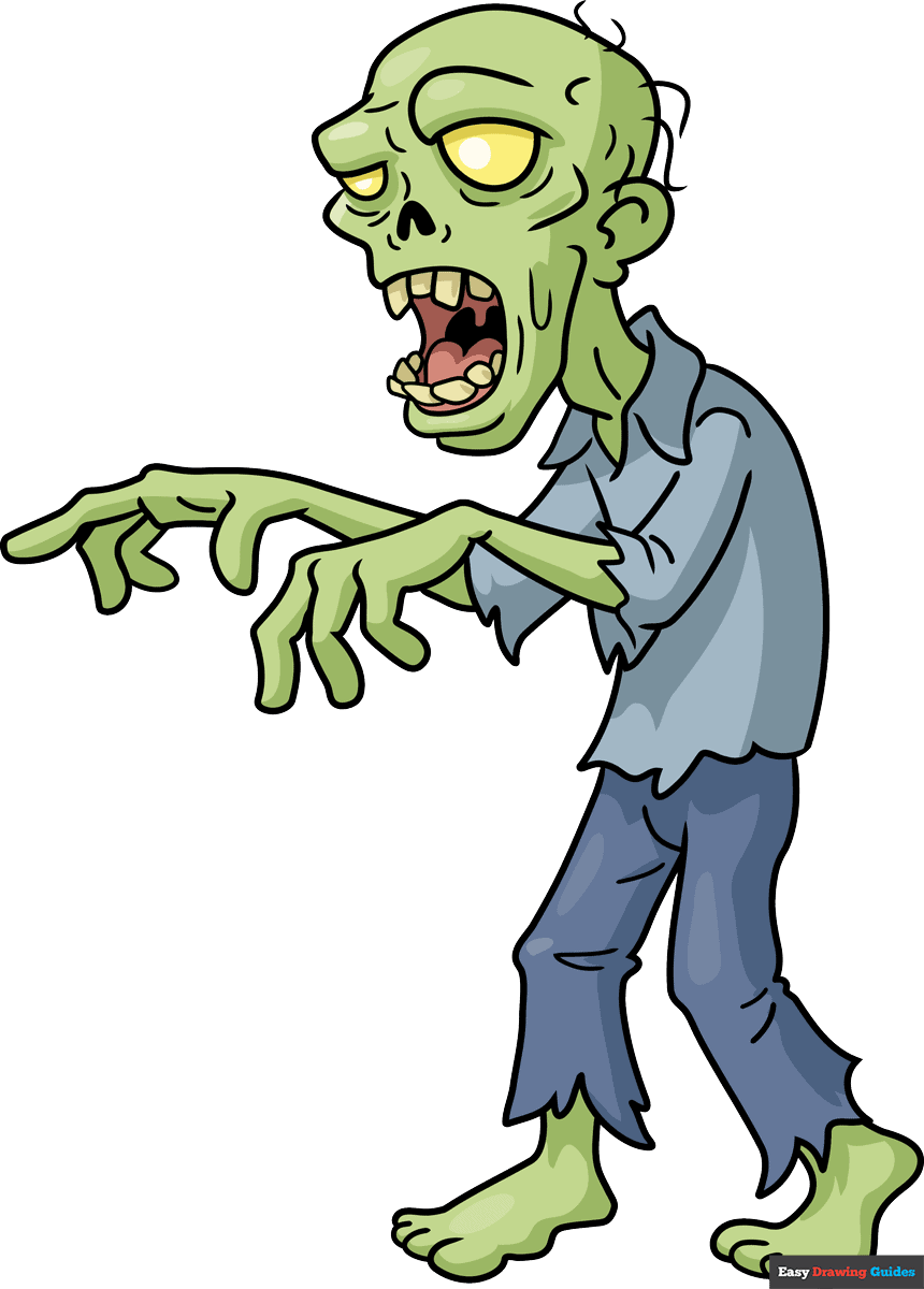 How to draw a creepy zombie