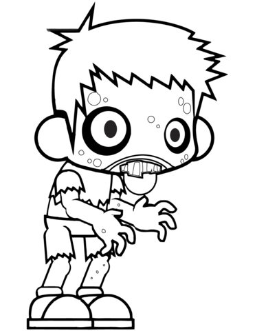 Zombie boy coloring page free printable coloring pages