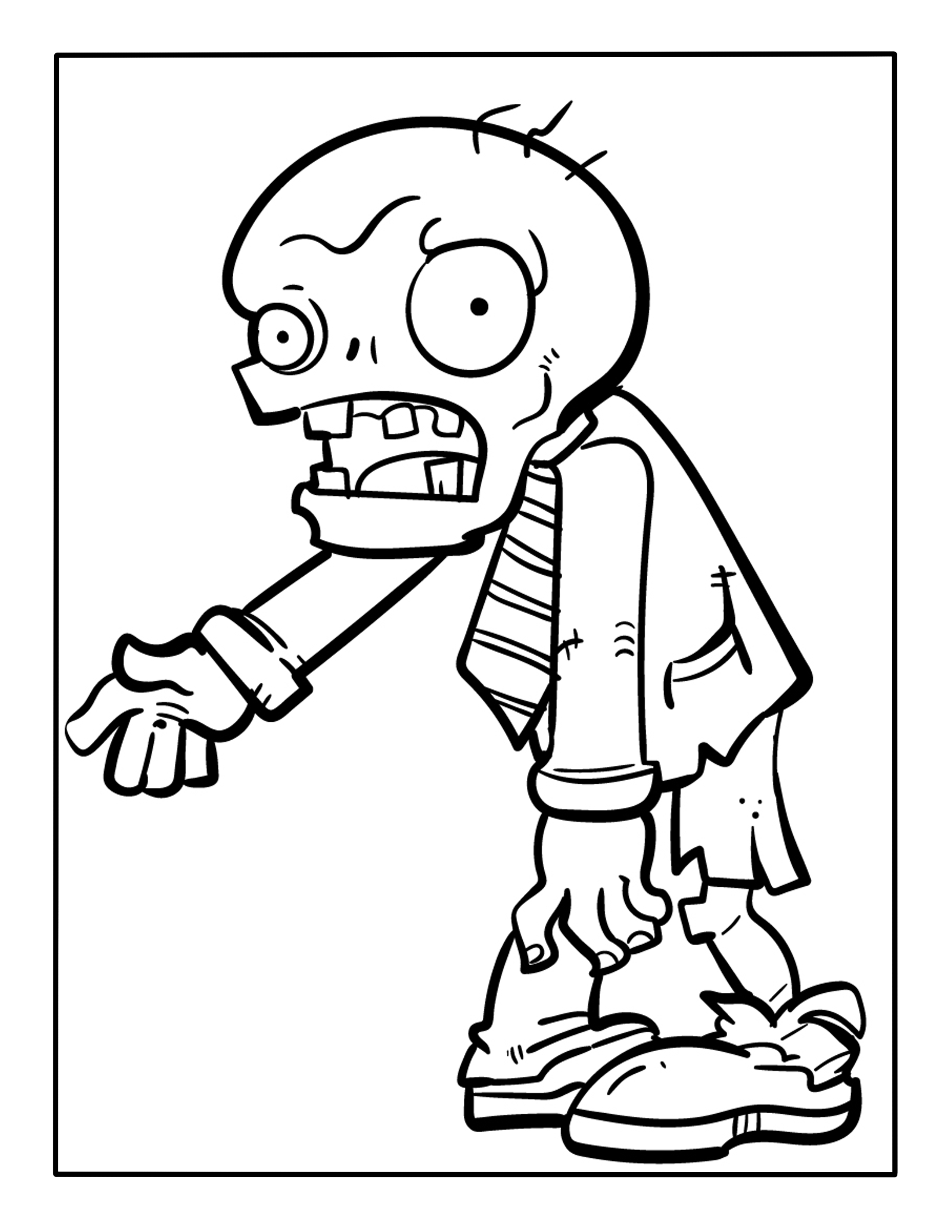 Zombie coloring page â kimmi the clown