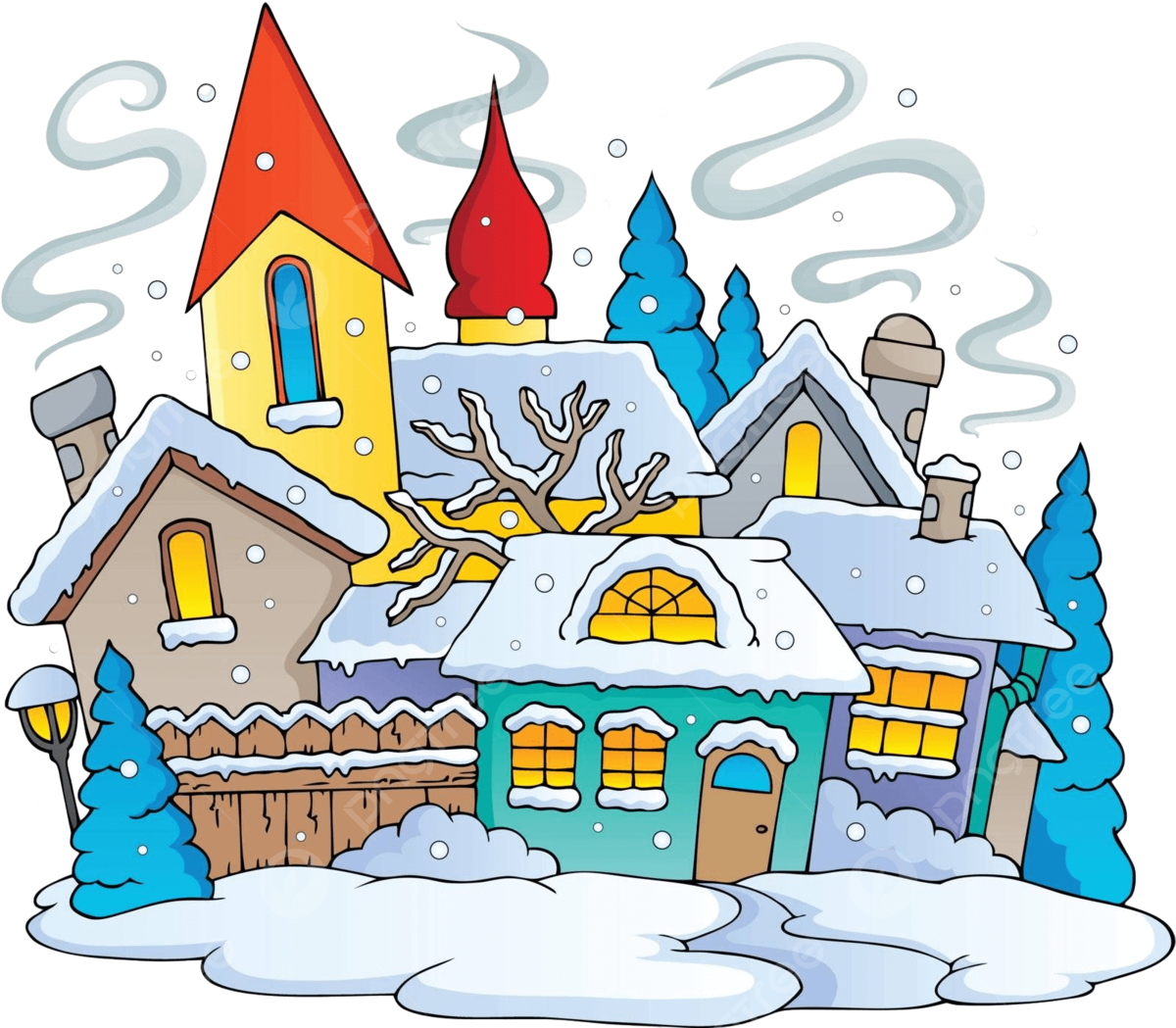 Imagen de tema de ciudad de invierno nieve casa de invierno vector png nieve invierno casa png y vector para dcargar gratis