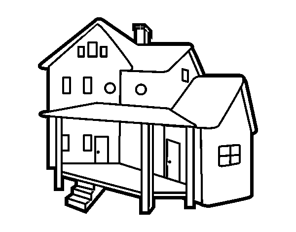 Dibujos de casas para colorear â edificios castillos cabaãas colorear imãgenes