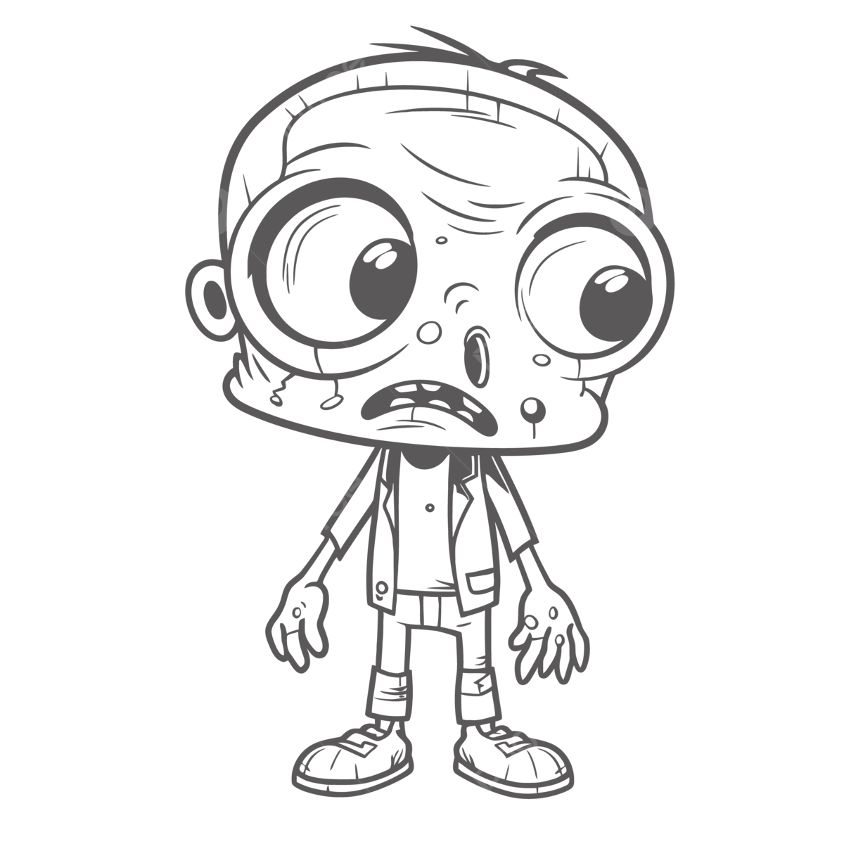 Drawing halloween zombie grumpy boy coloring page outline sketch vector halloween drawing wing drawing zombie drawing png and vector with transparent background for free download