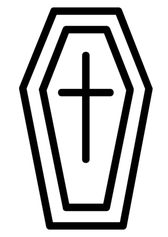 Halloween vampire coffin coloring page free printable coloring pages