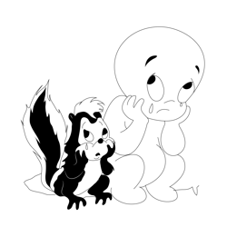 Casper coloring pages for kids printable free download