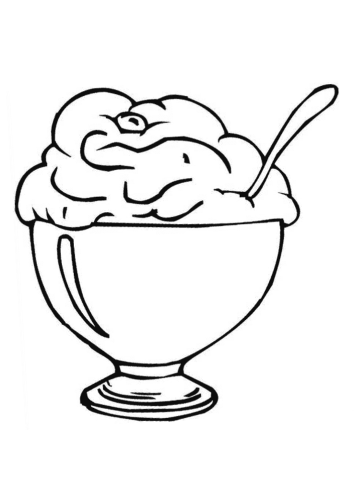 Free printable ice cream coloring pages for kids