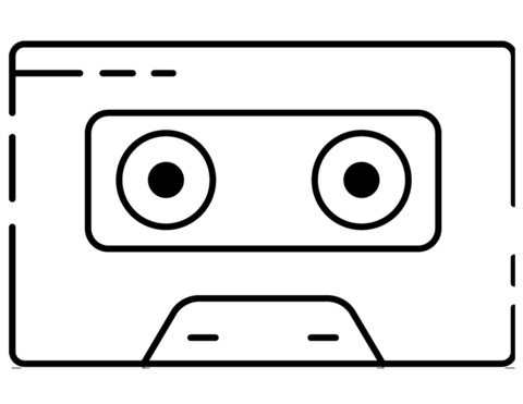 Pact cassette coloring page free printable coloring pages