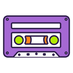 Retro cassette flat png svg design for t