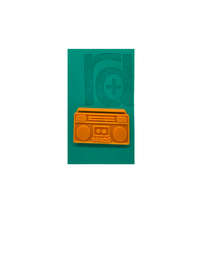 D printed boombox pin sustainability meets fun at rd