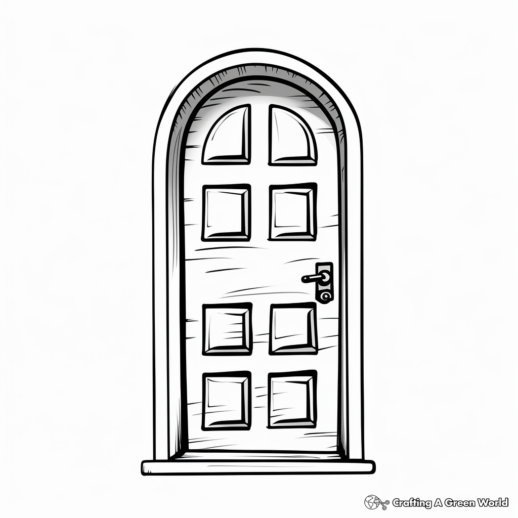 Door coloring pages