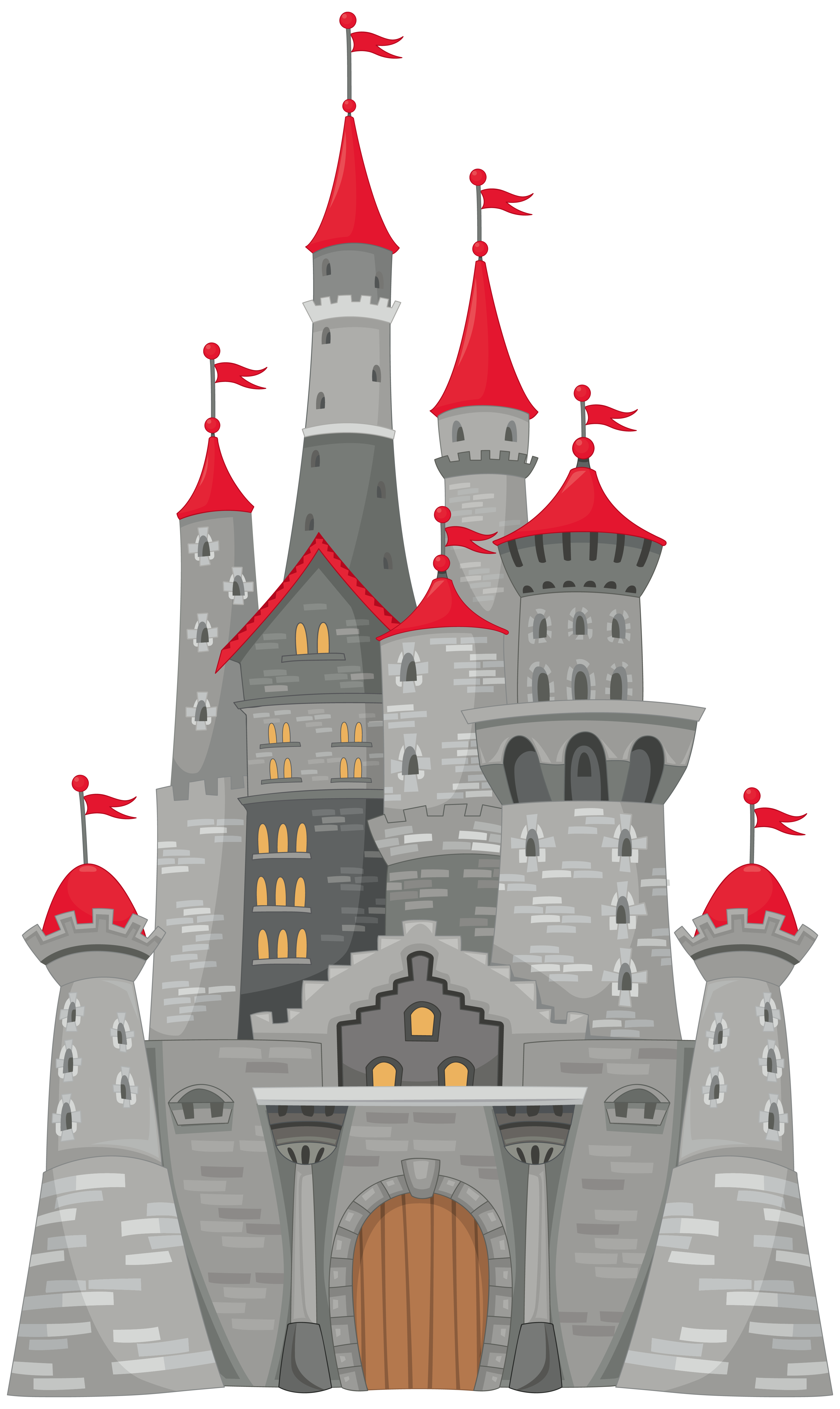 Grey castle png clipart image