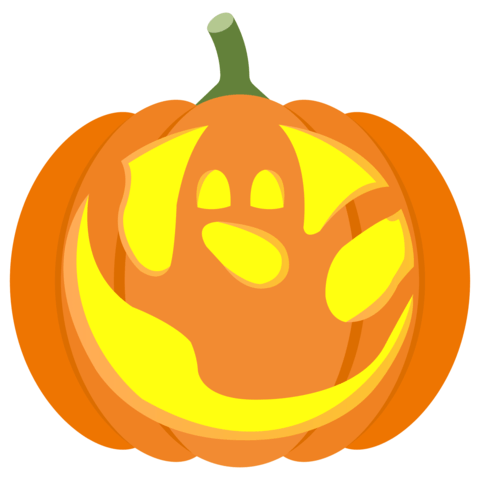 Ghost pumpkin stencil free printable papercraft templates