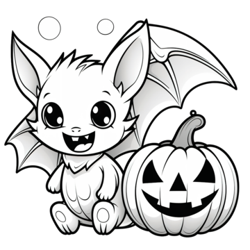 Halloween coloring page pumpkin mouse in the castle antistress for kids and adults bat halloween bat pumpkin png transparent image and clipart for free download