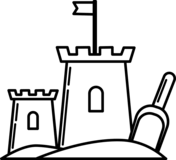 Castles coloring pages free printable pictures