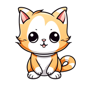 Cat animal cartoon doodle kawaii anime coloring page cute illustration drawing clip art character chibi manga ic vector cat drawing car drawing anime drawing png and vector with transparent background for free
