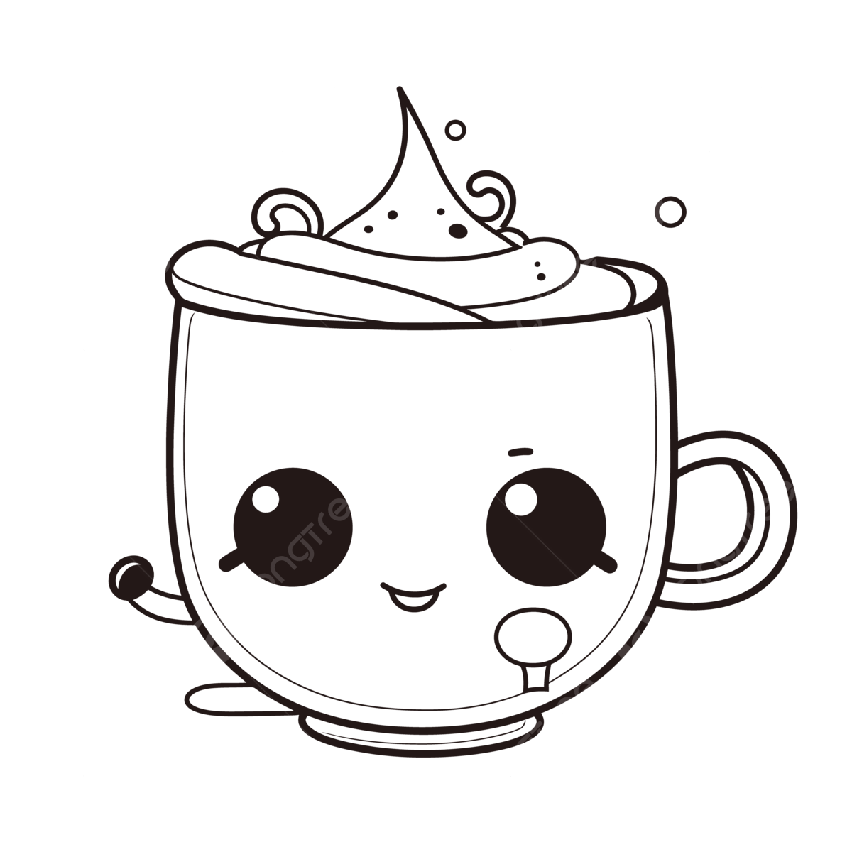 Coffee cup coloring pages kawaii coloring pages kawaii coloring pages coloring pages outline sketch drawing vector kawaii drawing coffee drawing wing drawing png and vector with transparent background for free download