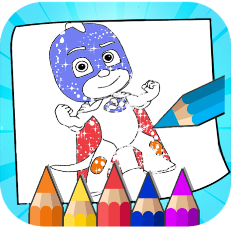 Glitter coloring book for super masks hero â i rakendused