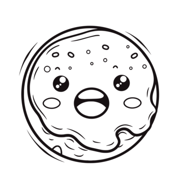 Cute doughnut outline png transparent images free download vector files