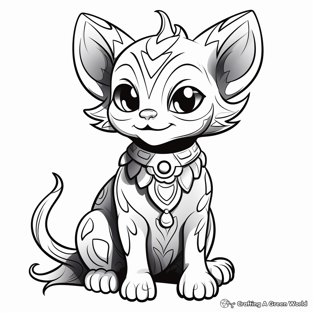 Sphynx cat coloring pages