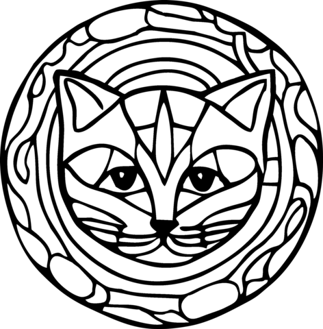 Cat coloring page free printable coloring pages