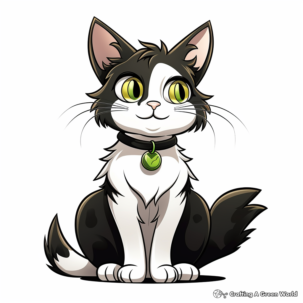 Calico cat coloring pages