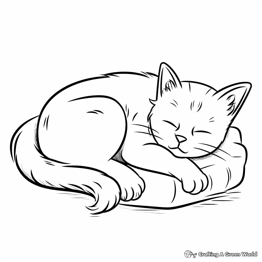 C for cat coloring pages