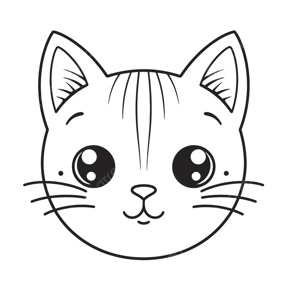 Cat head png vector psd and clipart with transparent background for free download
