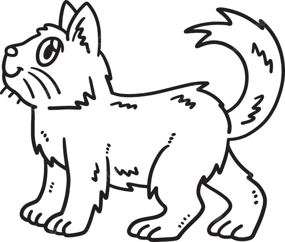 Cat coloring pages for kids png transparent images free download vector files