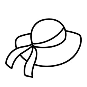 Hat coloring pages printable for free download