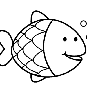 Rainbow fish coloring pages printable for free download