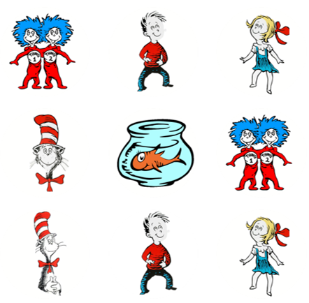 Dr seuss cat in the hat edible image toppers â choco house