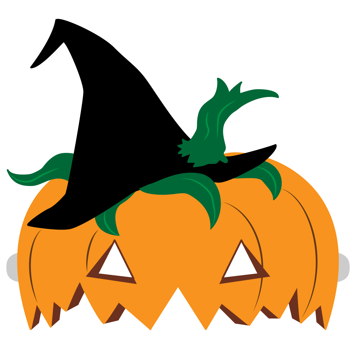 Halloween pumpkin mask template free printable papercraft templates
