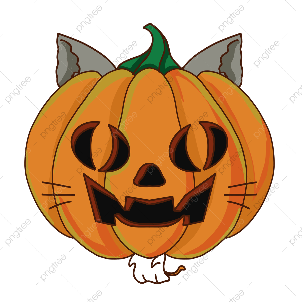 Halloween pumpkin lantern illustration png transparent images free download vector files