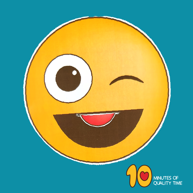 Tongue out emoji with winking eye â minutes of quality time