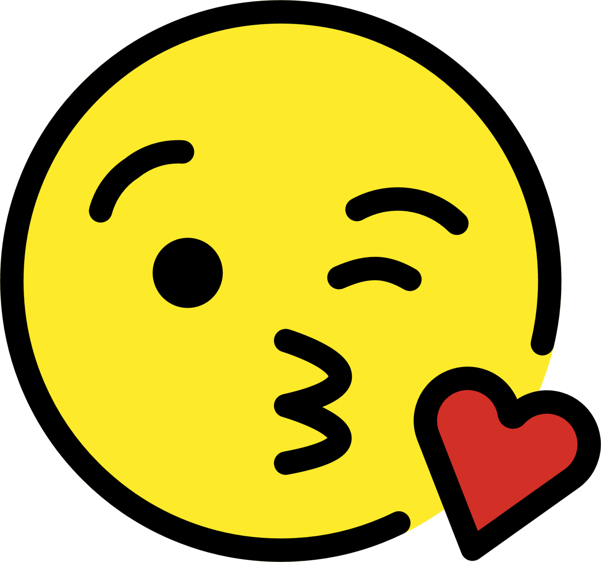 Face blowing a kiss emoji