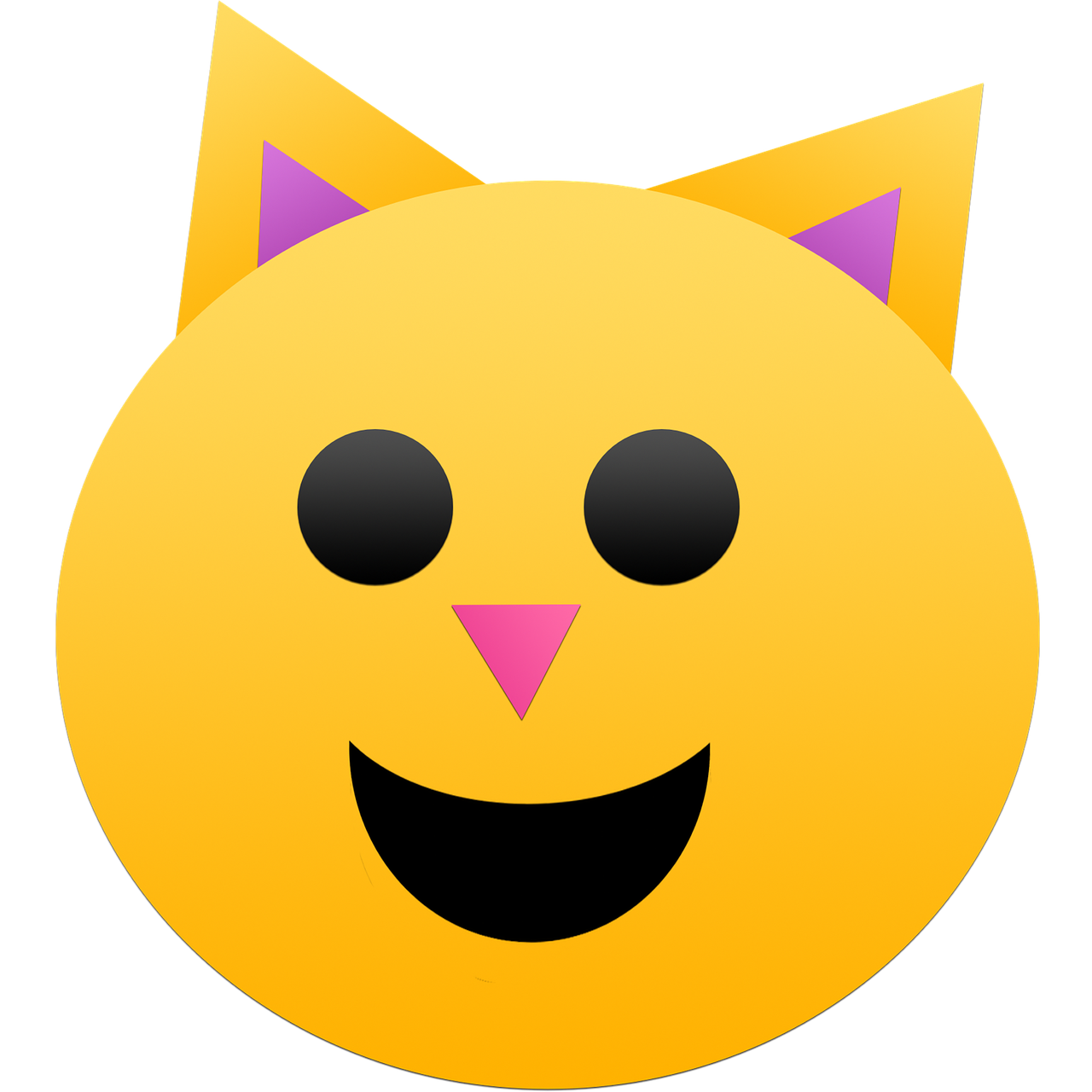 Download cat emoji pink royalty