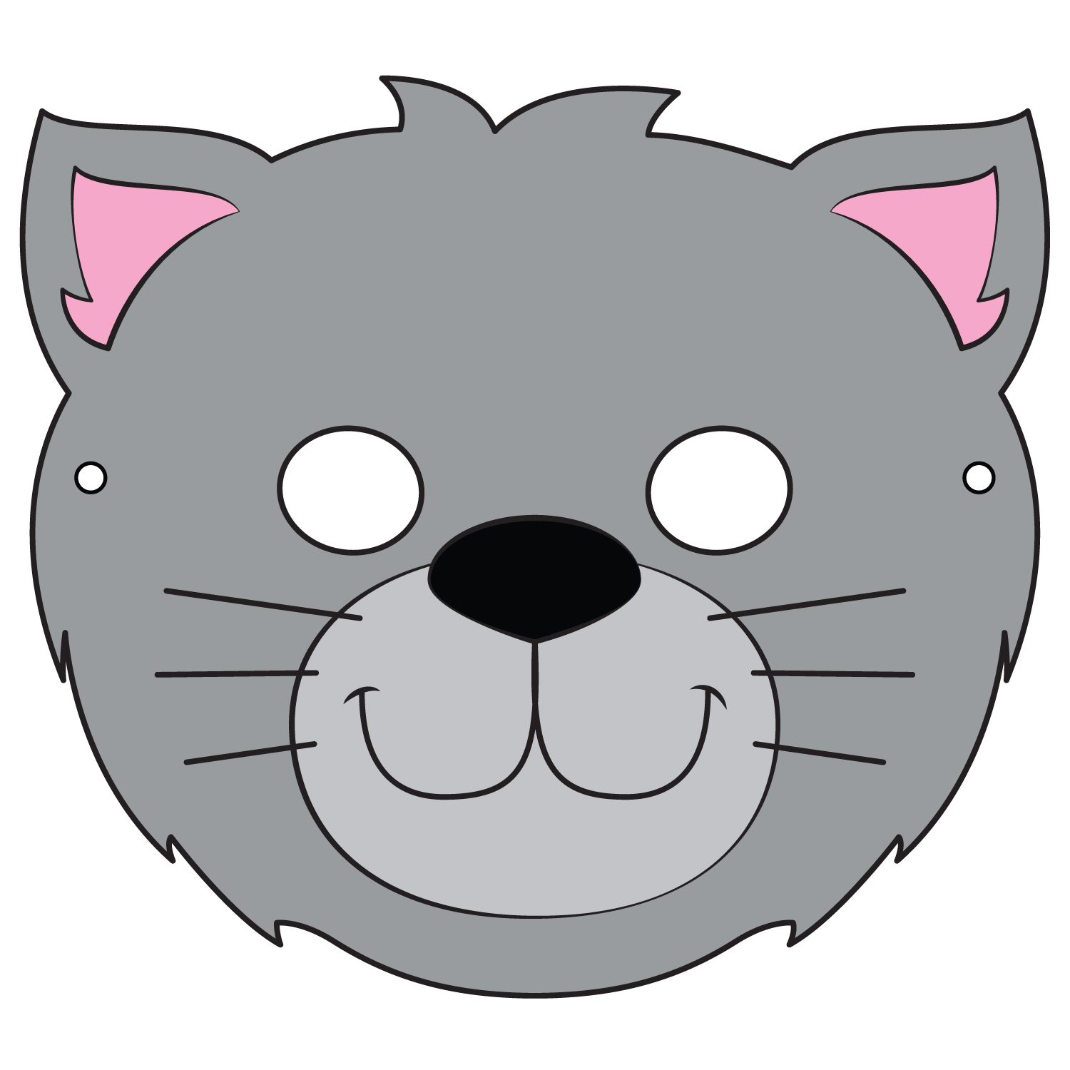 Cat mask template free printable papercraft templates