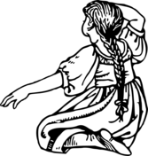 Girls are sitting on a crescent moon coloring page free printable coloring pages