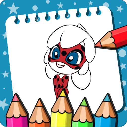 Ladybug coloring princess game