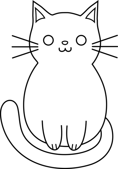 Cute free clip art and coloring pages cat drawing for kid black cat drawing cat drawing