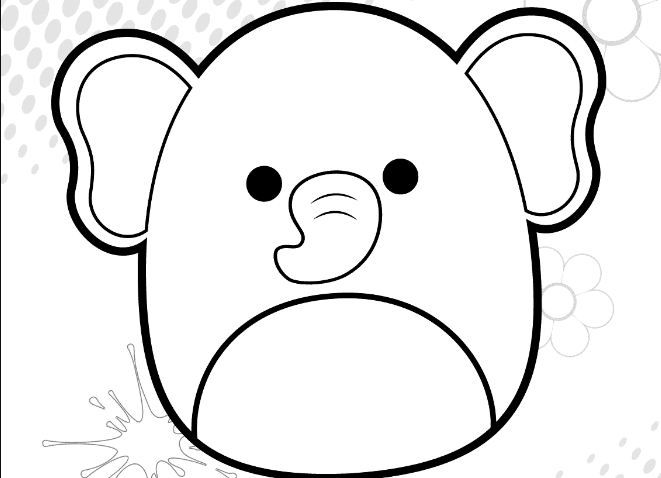 Squishmallow coloring pages