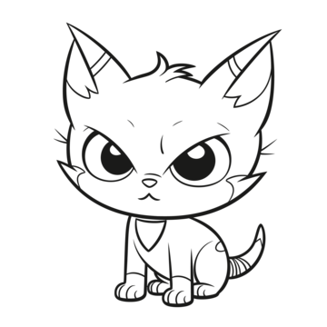 Warrior cat outline png transparent images free download vector files
