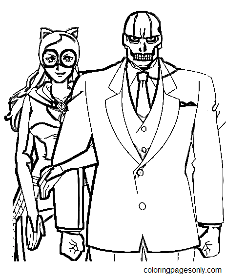 Catwoman coloring pages printable for free download