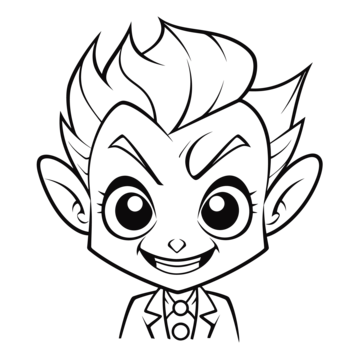 Joker cartoon coloring book png transparent images free download vector files