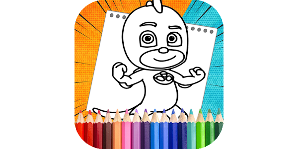 Pj super heroes coloring mask