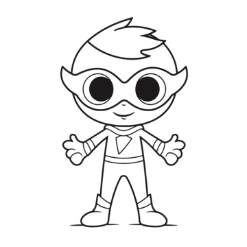 Superhero cartoon drawing png transparent images free download vector files