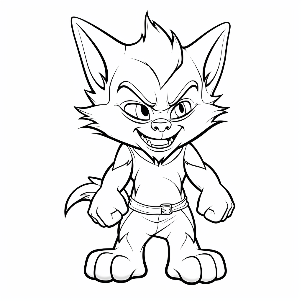 Werewolf coloring books for children years old coloring pages
