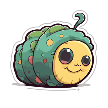 Caterpillar coloring clipart images free download png transparent background