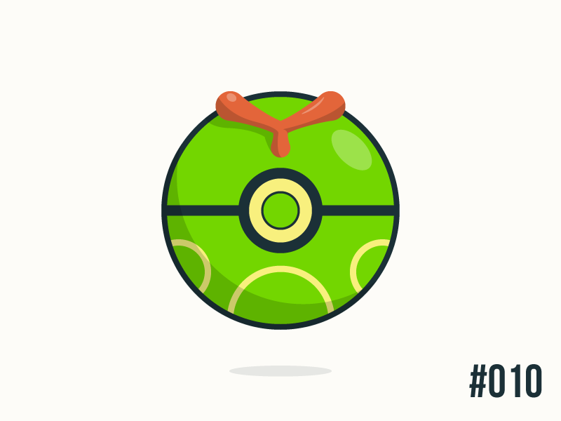 Pokãballday caterpie ball by jonathan coutião on