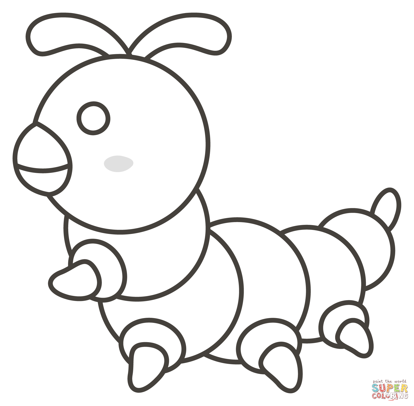 Bug coloring page free printable coloring pages